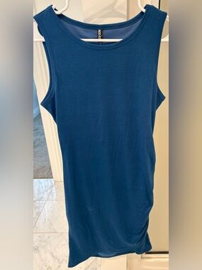 BTFBM Sleeveless Ruched Side Tank Dress Bodycon Silhouette Size Small